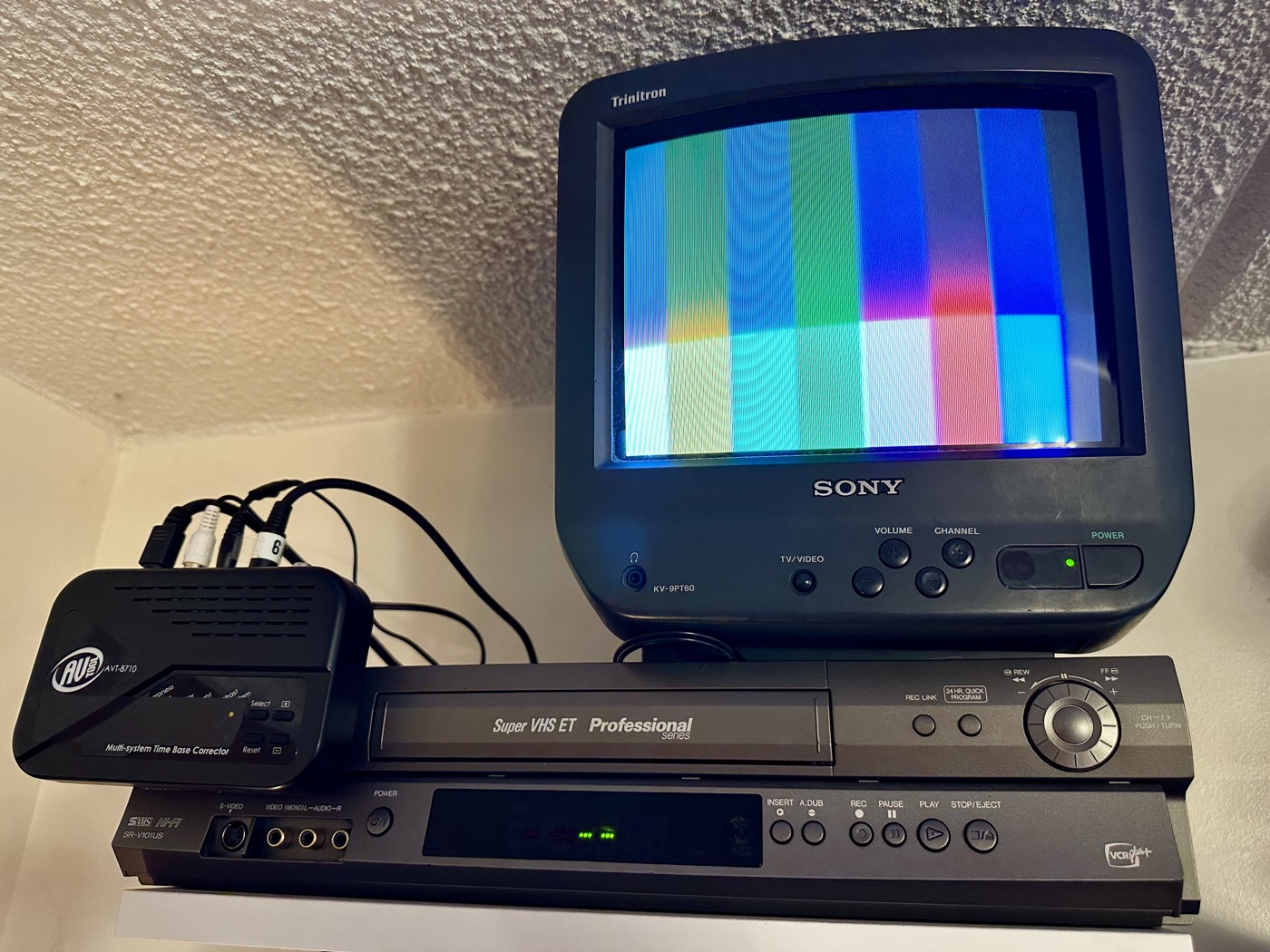 JVC SR-V101US VHS capture station with time base correction chain